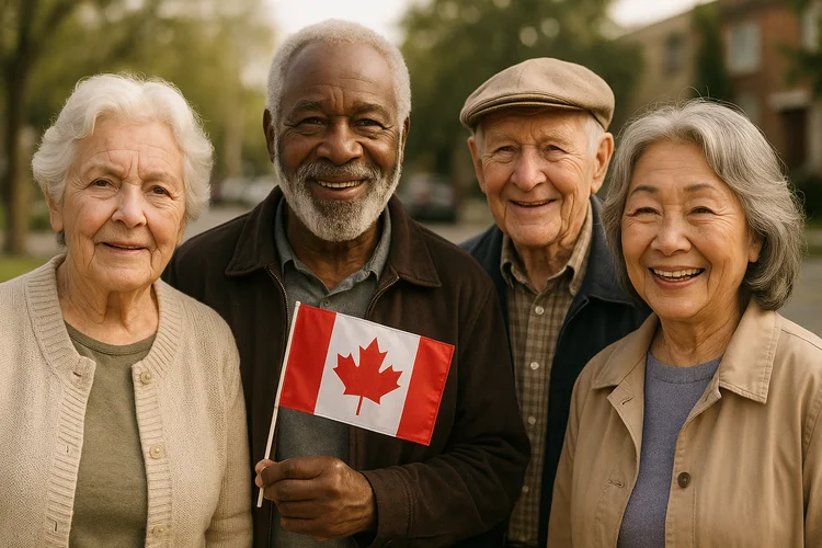 A picture of canadian seniors
