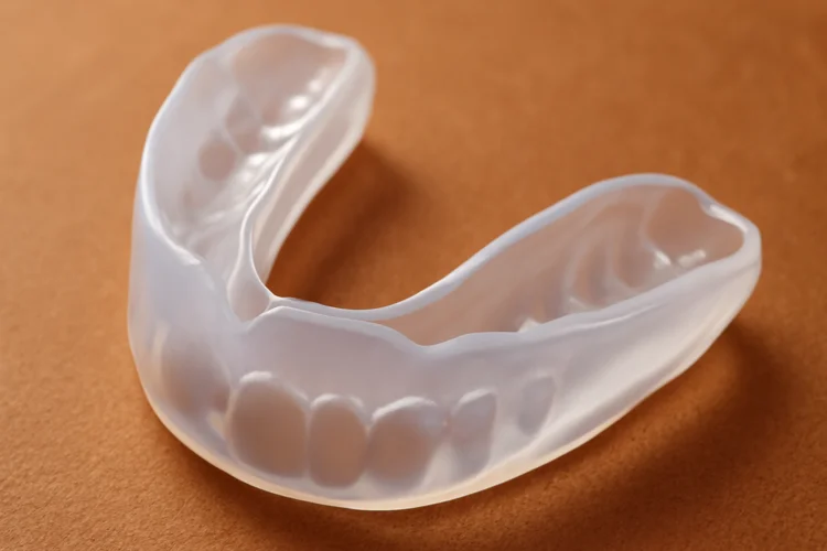 A realistic image of a mouthguard