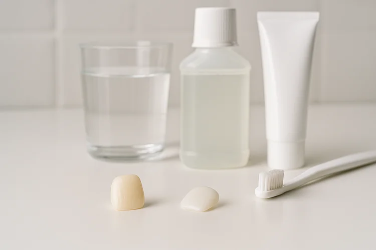 A picture of dental laminates and veneers