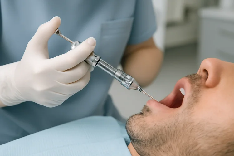 A picture representing dental anesthesia